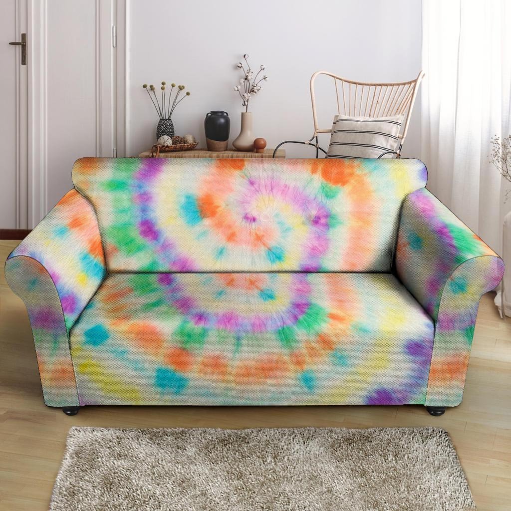 Hippie Tie Dye Loveseat Cover-grizzshop