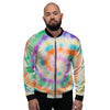 Hippie Tie Dye Men's Bomber Jacket-grizzshop