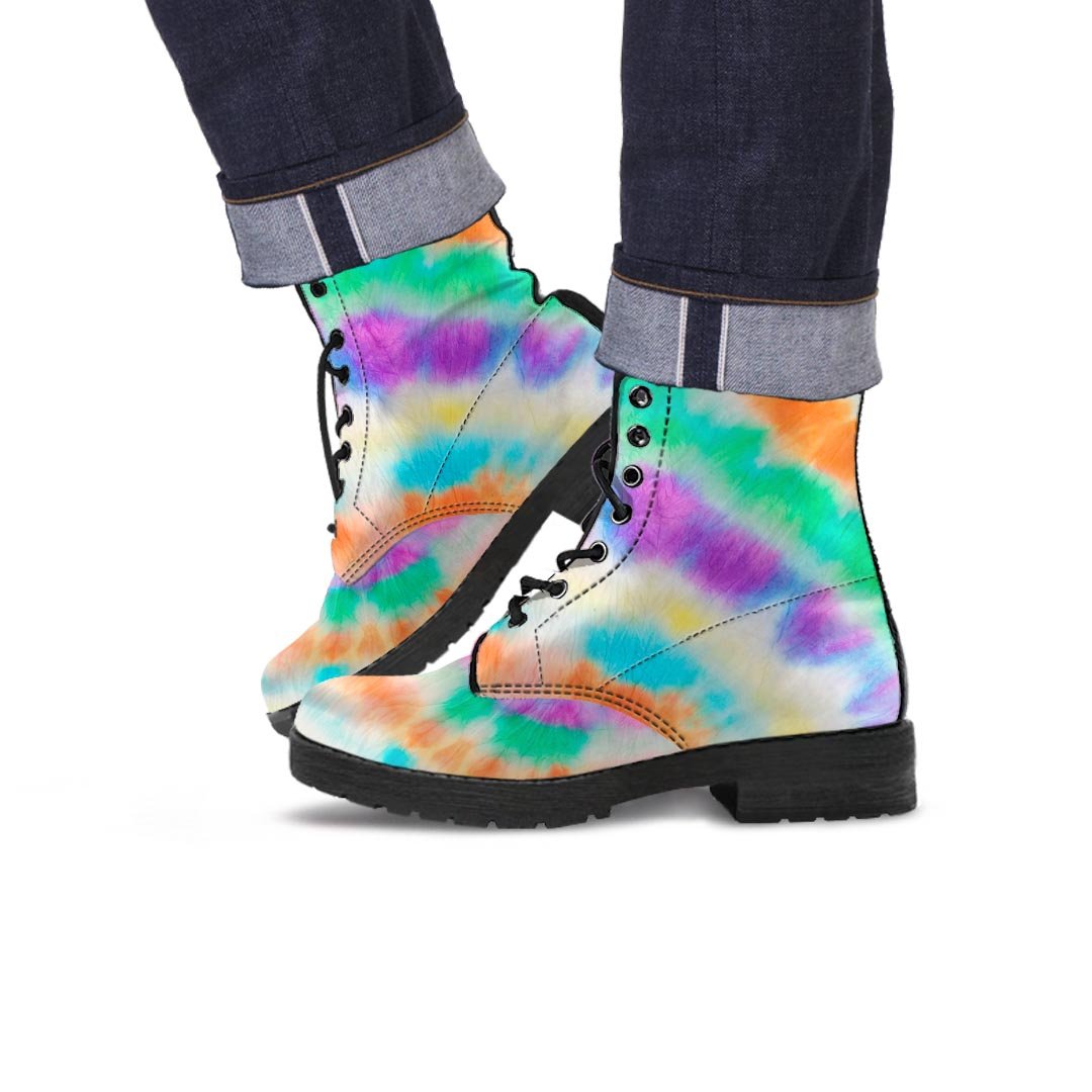 Hippie Tie Dye Men's Boots-grizzshop