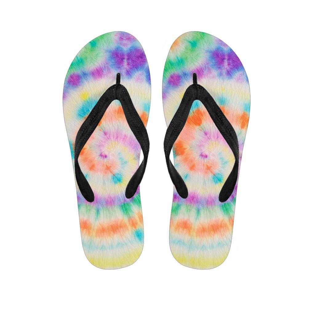 Hippie Tie Dye Men's Flip Flops-grizzshop