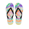 Hippie Tie Dye Men's Flip Flops-grizzshop