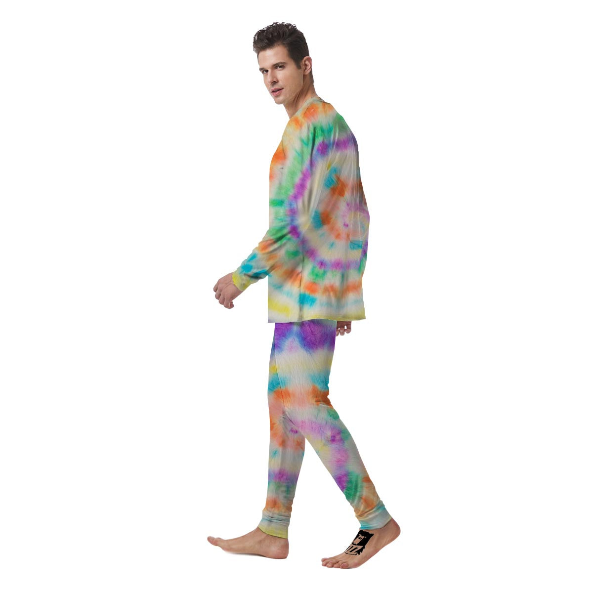 Hippie Tie Dye Men's Pajamas-grizzshop