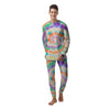 Hippie Tie Dye Men's Pajamas-grizzshop