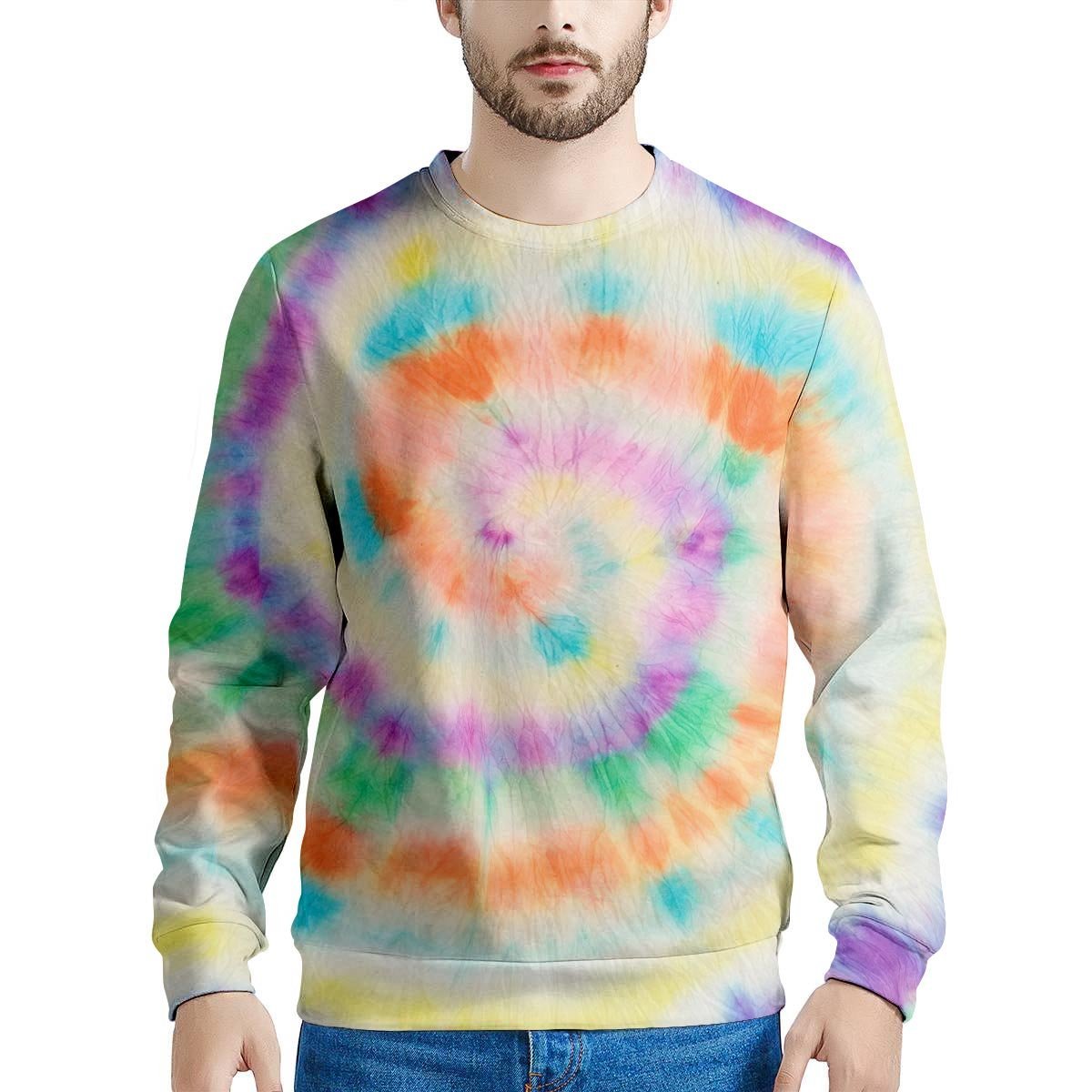 Hippie Tie Dye Men's Sweatshirt-grizzshop