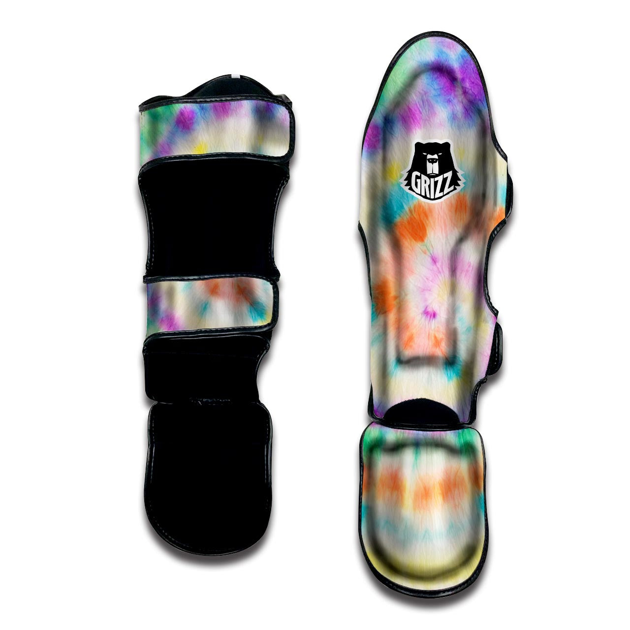 Hippie Tie Dye Muay Thai Shin Guard-grizzshop