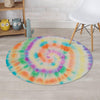 Hippie Tie Dye Round Rug-grizzshop