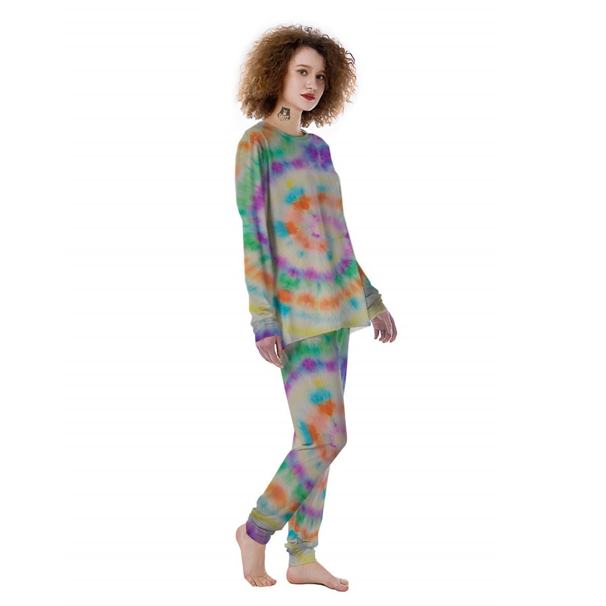 Hippie Tie Dye Women's Pajamas-grizzshop