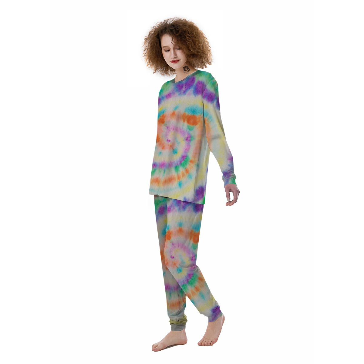 Hippie Tie Dye Women's Pajamas-grizzshop