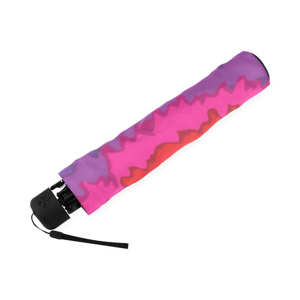 Hippie Tie dye Peace Sign Pattern Print Foldable Umbrella-grizzshop