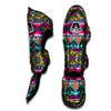 Hippie Tribal Aztec Print Pattern Muay Thai Shin Guards-grizzshop