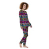 Hippie Tribal Aztec Print Pattern Women's Pajamas-grizzshop