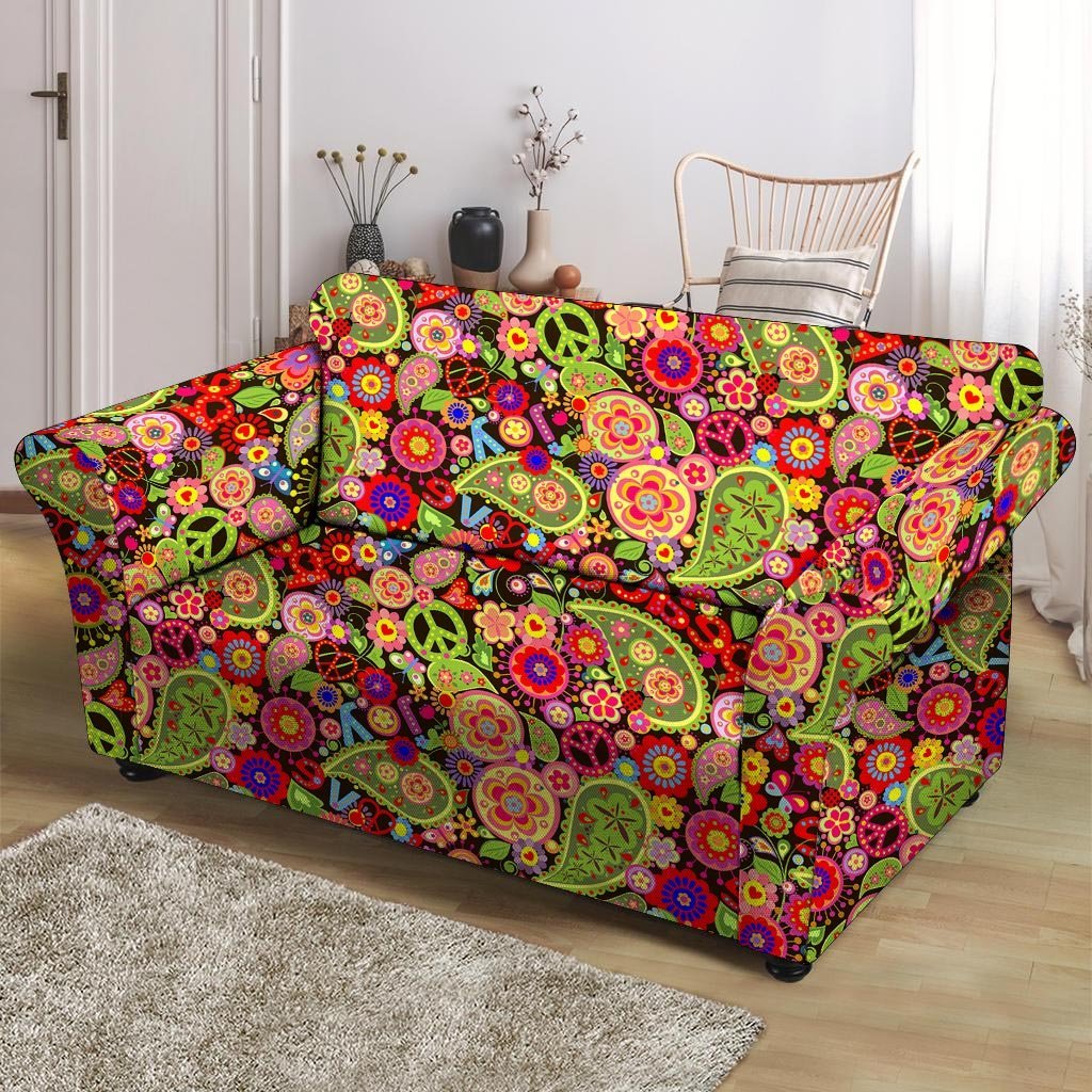 Hippie Trippy Loveseat Cover-grizzshop