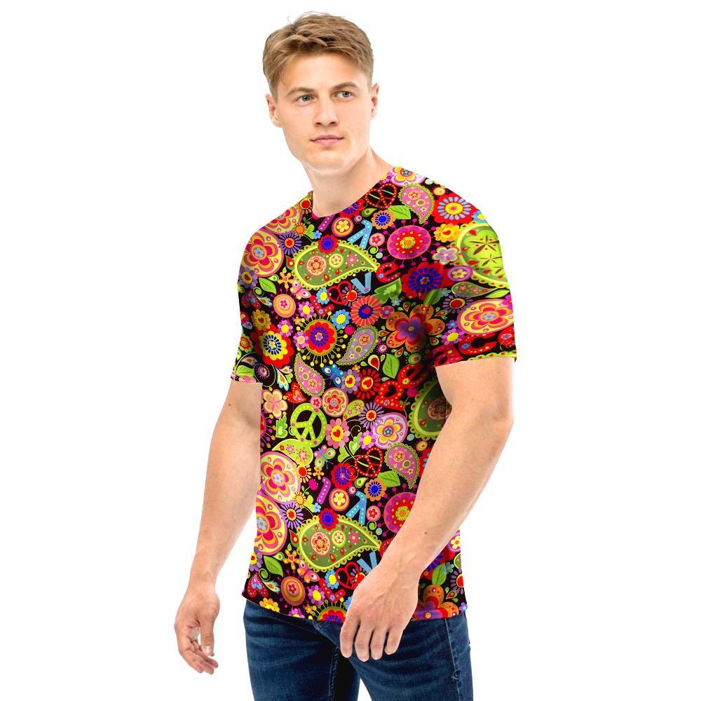 Hippie Trippy Men T Shirt-grizzshop