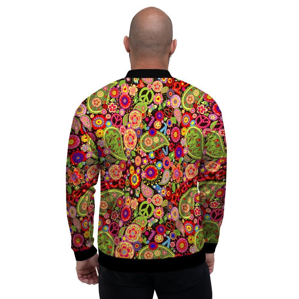 Hippie Trippy Men's Bomber Jacket-grizzshop