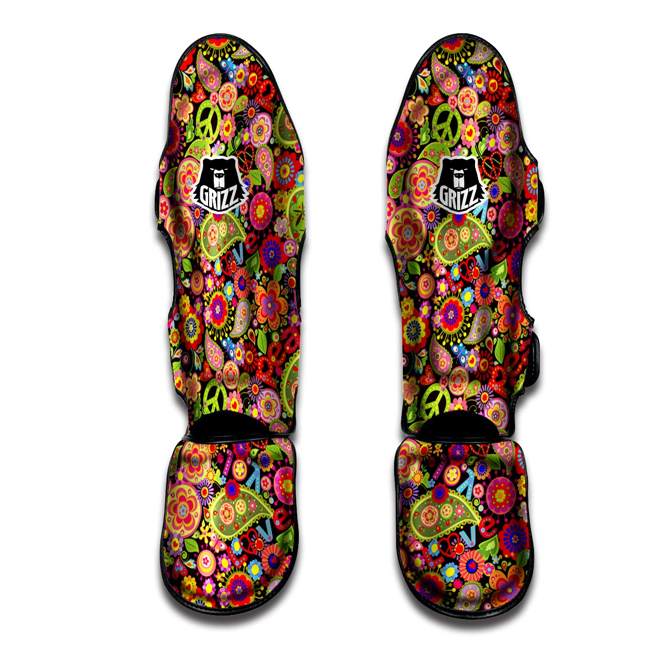 Hippie Trippy Muay Thai Shin Guard-grizzshop