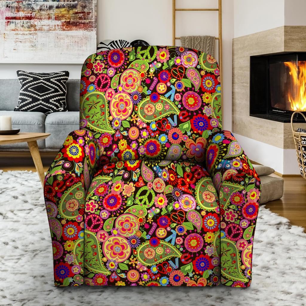 Hippie Trippy Recliner Cover-grizzshop