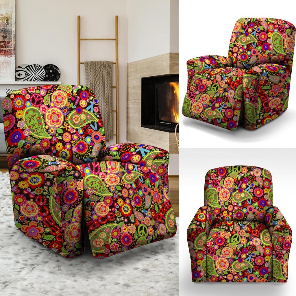 Hippie Trippy Recliner Cover-grizzshop