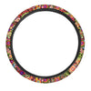 Hippie Trippy Steering Wheel Cover-grizzshop