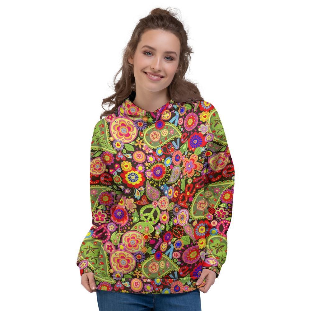 Hippie Trippy Women's Hoodie-grizzshop