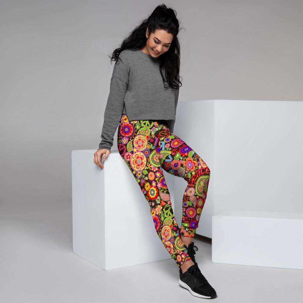 Hippie Trippy Women's Joggers-grizzshop