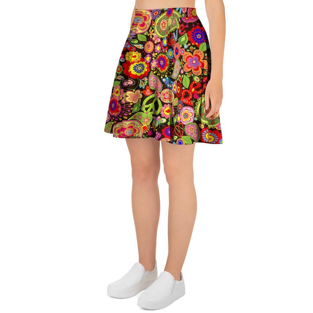 Hippie Trippy Women's Skirt-grizzshop