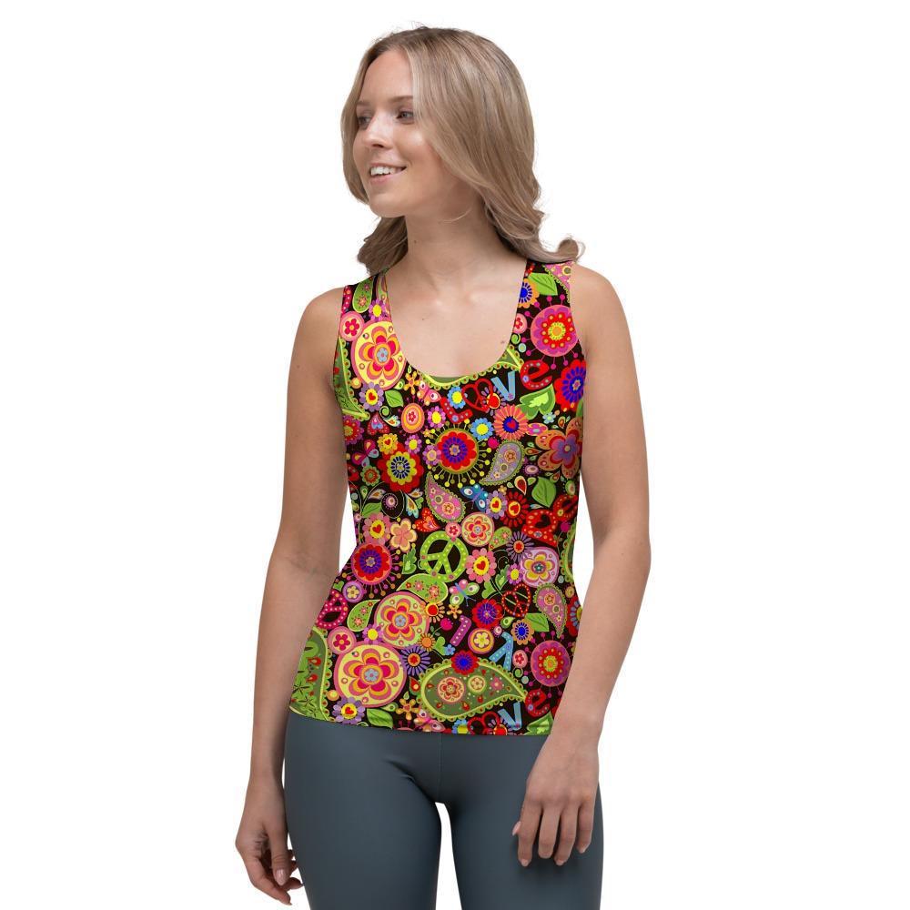 Hippie Trippy Women's Tank Top-grizzshop