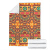 Hippie Van Peace Sign Mandala Pattern Print Blanket-grizzshop