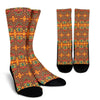 Hippie Van Peace Sign Mandala Pattern Print Unisex Crew Socks-grizzshop