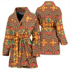 Hippie Van Peace Sign Mandala Pattern Print Women Long Robe-grizzshop