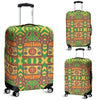 Hippie Van Peace Sign Pattern Print Luggage Cover Protector-grizzshop
