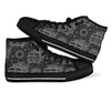 Hippie Van Peace Sign Pattern Print Men Women's High Top Shoes-grizzshop