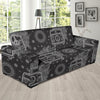 Hippie Van Peace Sign Pattern Print Sofa Covers-grizzshop