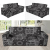 Hippie Van Peace Sign Pattern Print Sofa Covers-grizzshop