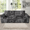 Hippie Van Peace Sign Pattern Print Sofa Covers-grizzshop