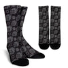 Hippie Van Peace Sign Pattern Print Unisex Crew Socks-grizzshop