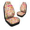 Hippie White Peace Car Seat Covers-grizzshop