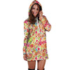 Hippie White Peace Hoodie Dress-grizzshop