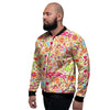 Hippie White Peace Men's Bomber Jacket-grizzshop