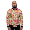 Hippie White Peace Men's Bomber Jacket-grizzshop