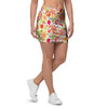 Hippie White Peace Mini Skirt-grizzshop