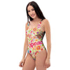 Hippie White Peace One Piece Swimsuite-grizzshop