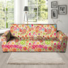 Hippie White Peace Sofa Cover-grizzshop