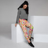 Hippie White Peace Women's Joggers-grizzshop