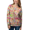 Hippie White Peace Women's Sweatshirt-grizzshop