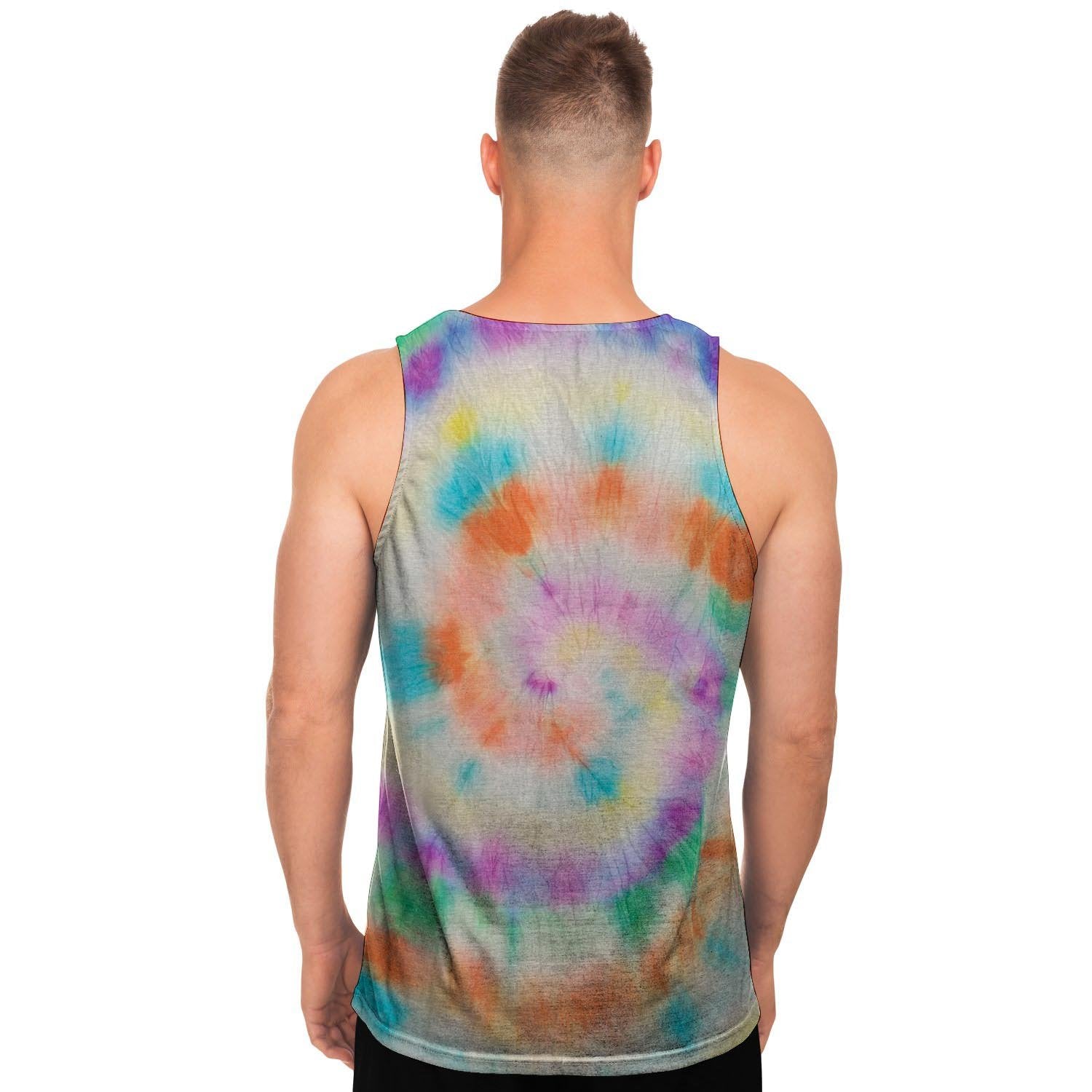 Hippie Tie Dye Men's Tank Tops-grizzshop