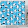 Hippo Cute Pattern Print Bathroom Shower Curtain-grizzshop