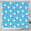 Hippo Cute Pattern Print Bathroom Shower Curtain-grizzshop