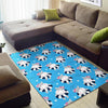 Hippo Cute Pattern Print Floor Mat-grizzshop