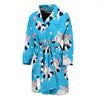 Hippo Cute Pattern Print Men Long Robe-grizzshop