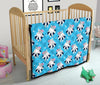 Hippo Cute Pattern Print Quilt-grizzshop